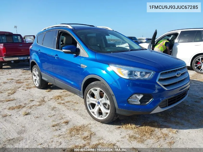 2018 Ford Escape Titanium VIN: 1FMCU9J93JUC67285 Lot: 40524898