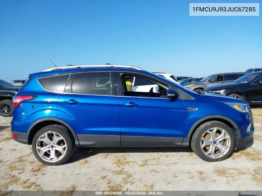 2018 Ford Escape Titanium VIN: 1FMCU9J93JUC67285 Lot: 40524898