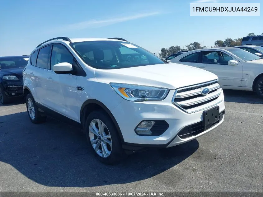 2018 Ford Escape Sel VIN: 1FMCU9HDXJUA44249 Lot: 40533686