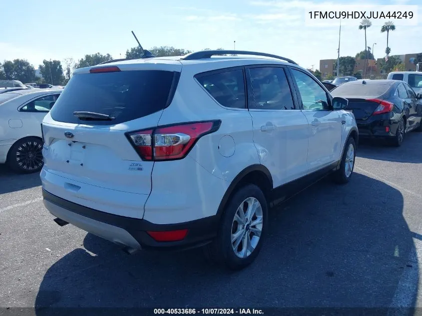 2018 Ford Escape Sel VIN: 1FMCU9HDXJUA44249 Lot: 40533686