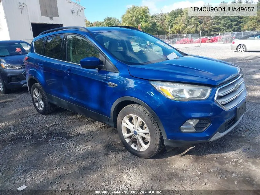 2018 Ford Escape Se VIN: 1FMCU9GD4JUA49657 Lot: 40537644