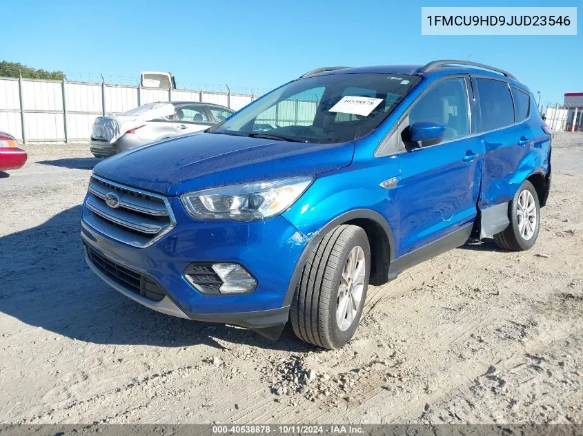 2018 Ford Escape Sel VIN: 1FMCU9HD9JUD23546 Lot: 40538878