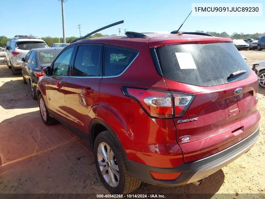 2018 Ford Escape Se VIN: 1FMCU9G91JUC89230 Lot: 40542268