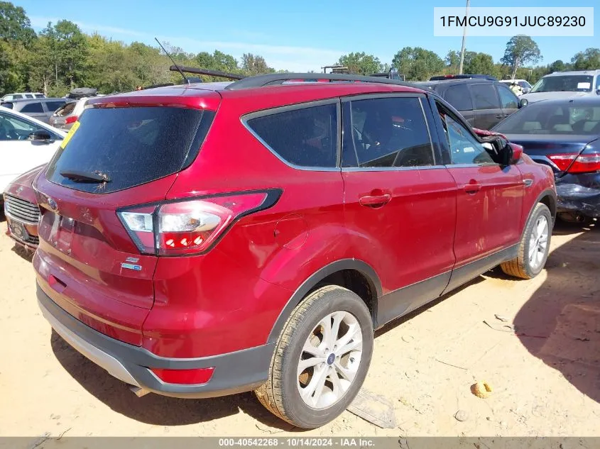 2018 Ford Escape Se VIN: 1FMCU9G91JUC89230 Lot: 40542268