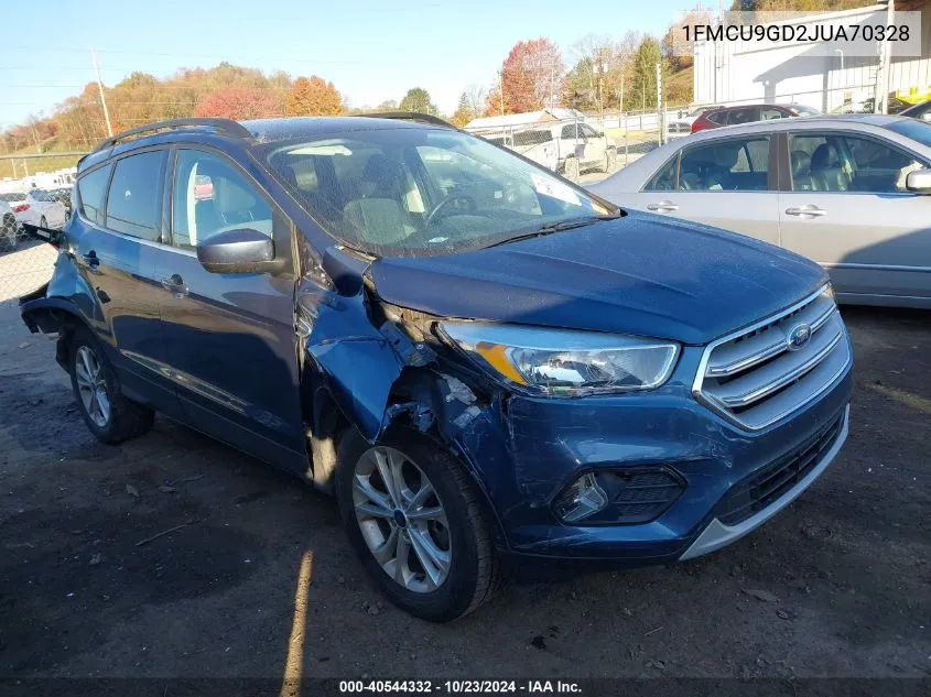 2018 Ford Escape Se VIN: 1FMCU9GD2JUA70328 Lot: 40544332