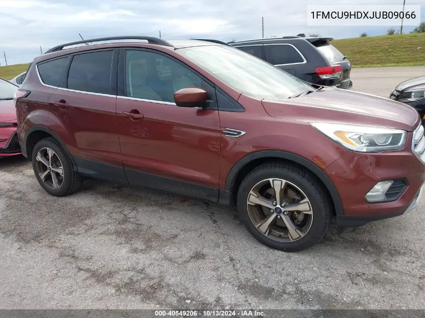 2018 Ford Escape Sel VIN: 1FMCU9HDXJUB09066 Lot: 40549206