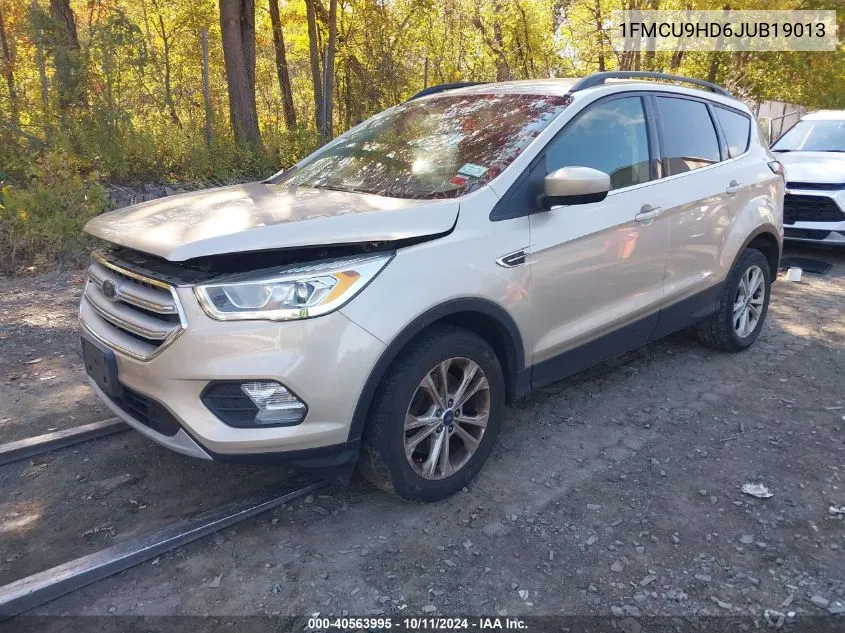 2018 Ford Escape Sel VIN: 1FMCU9HD6JUB19013 Lot: 40563995