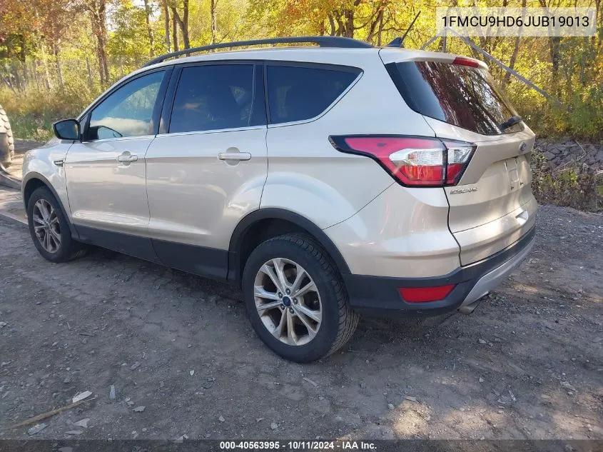 2018 Ford Escape Sel VIN: 1FMCU9HD6JUB19013 Lot: 40563995