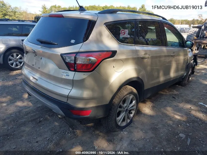 2018 Ford Escape Sel VIN: 1FMCU9HD6JUB19013 Lot: 40563995