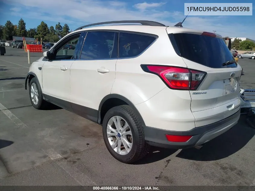 1FMCU9HD4JUD05598 2018 Ford Escape Sel