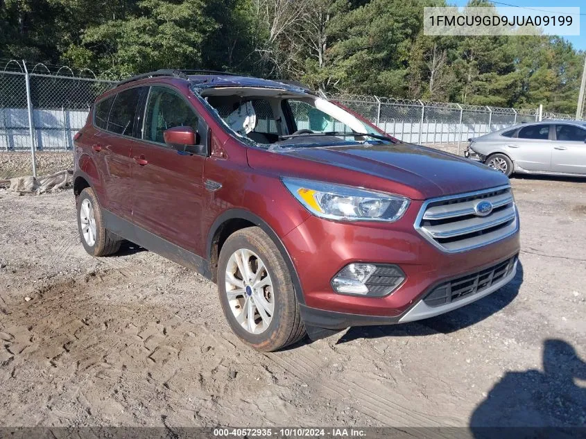 2018 Ford Escape Se VIN: 1FMCU9GD9JUA09199 Lot: 40572935