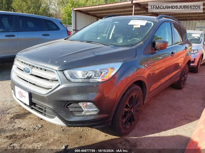 2018 Ford Escape Sel VIN: 1FMCU9HD5JUB66209 Lot: 40577759