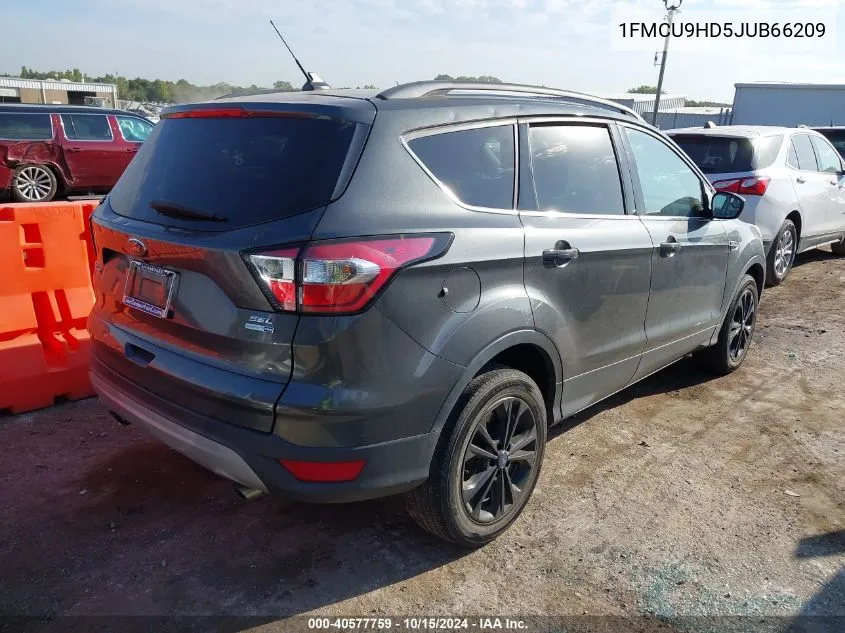 2018 Ford Escape Sel VIN: 1FMCU9HD5JUB66209 Lot: 40577759