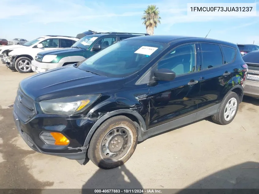 2018 Ford Escape S VIN: 1FMCU0F73JUA31237 Lot: 40577883