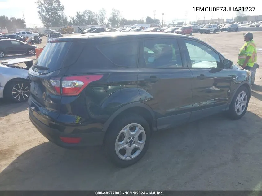 2018 Ford Escape S VIN: 1FMCU0F73JUA31237 Lot: 40577883