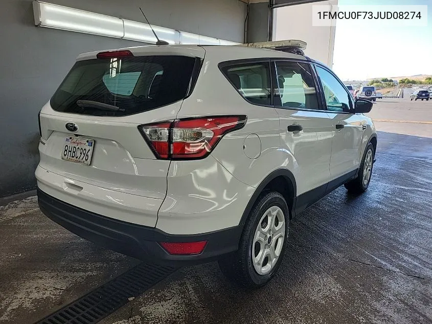 2018 Ford Escape S VIN: 1FMCU0F73JUD08274 Lot: 40578359