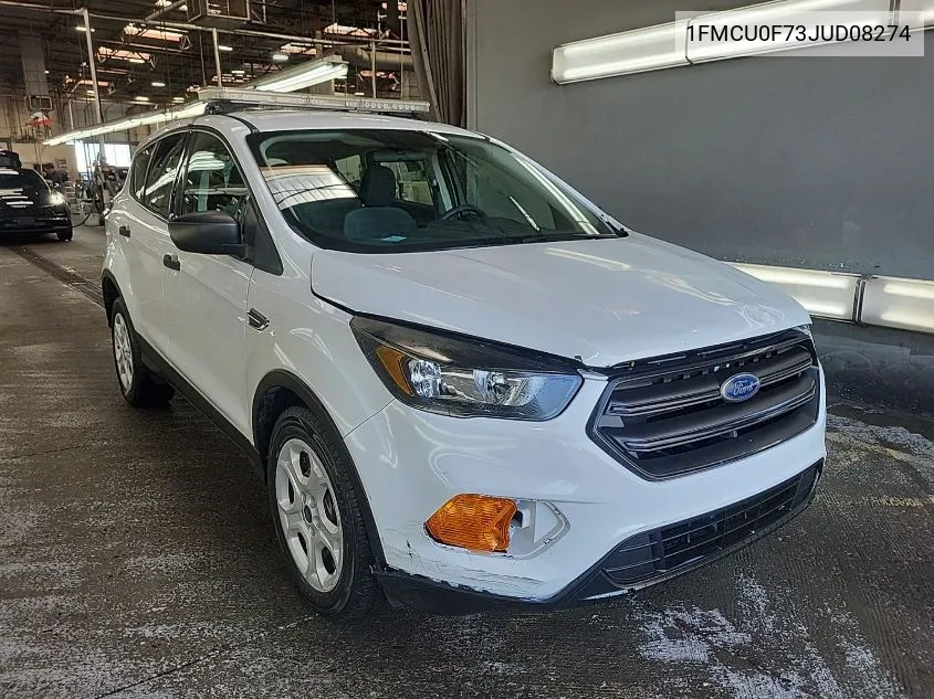 2018 Ford Escape S VIN: 1FMCU0F73JUD08274 Lot: 40578359