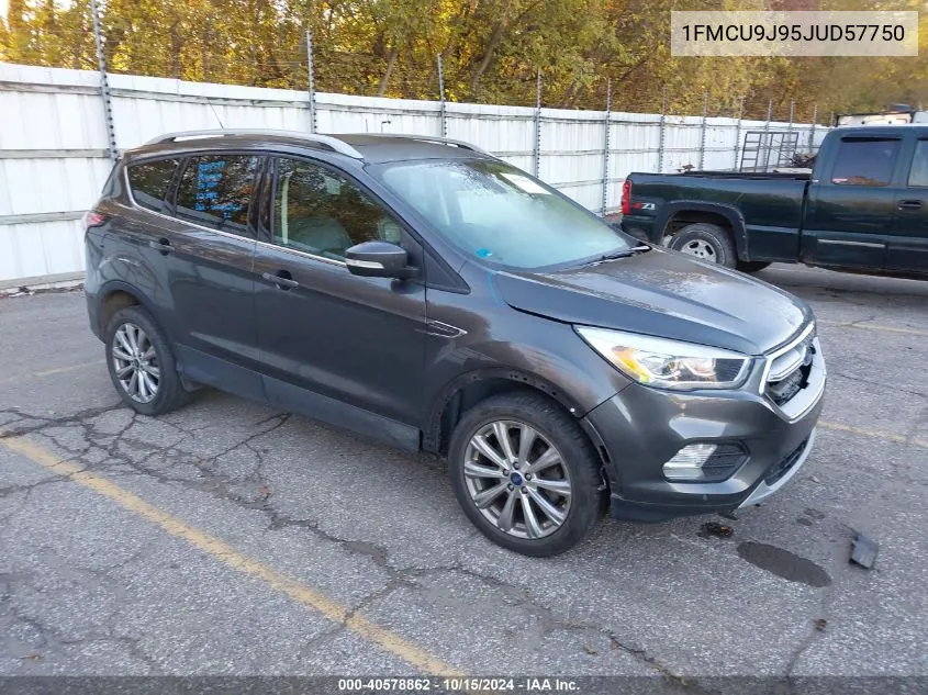 2018 Ford Escape Titanium VIN: 1FMCU9J95JUD57750 Lot: 40578862