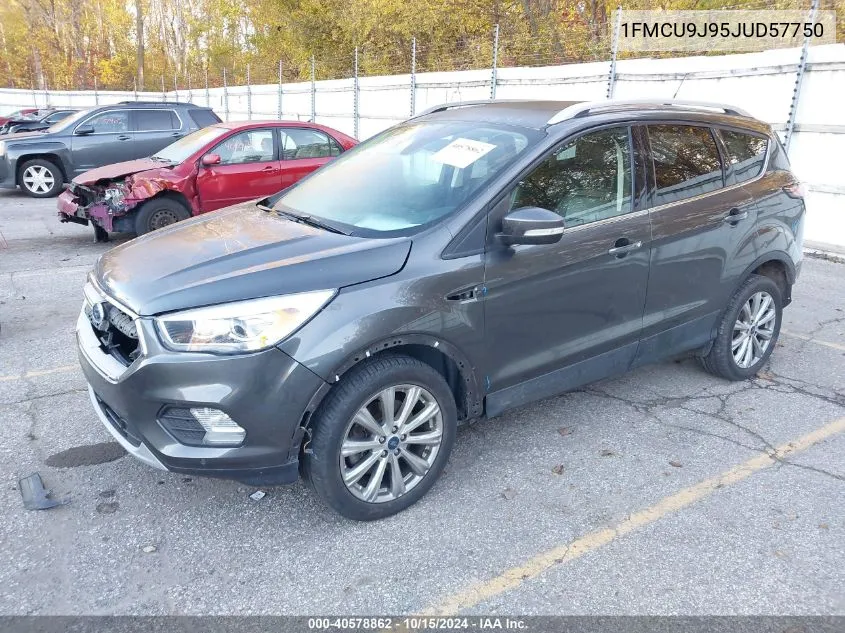 2018 Ford Escape Titanium VIN: 1FMCU9J95JUD57750 Lot: 40578862