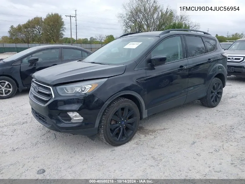 2018 Ford Escape Se VIN: 1FMCU9GD4JUC56954 Lot: 40580218