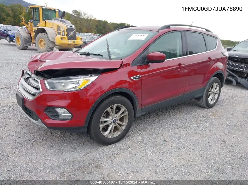 2018 Ford Escape Se VIN: 1FMCU0GD7JUA78890 Lot: 40585187