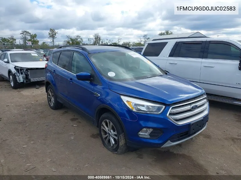 2018 Ford Escape Se VIN: 1FMCU9GD0JUC02583 Lot: 40589861