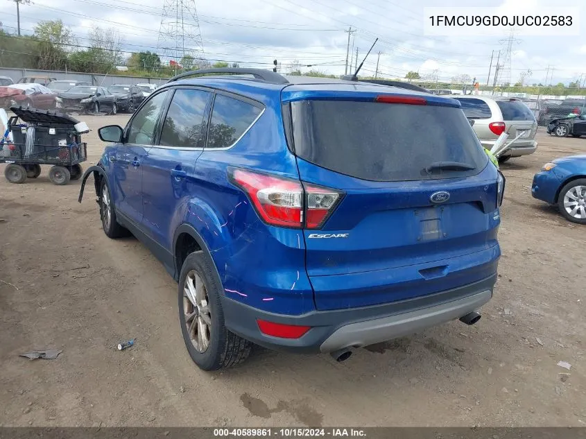 2018 Ford Escape Se VIN: 1FMCU9GD0JUC02583 Lot: 40589861