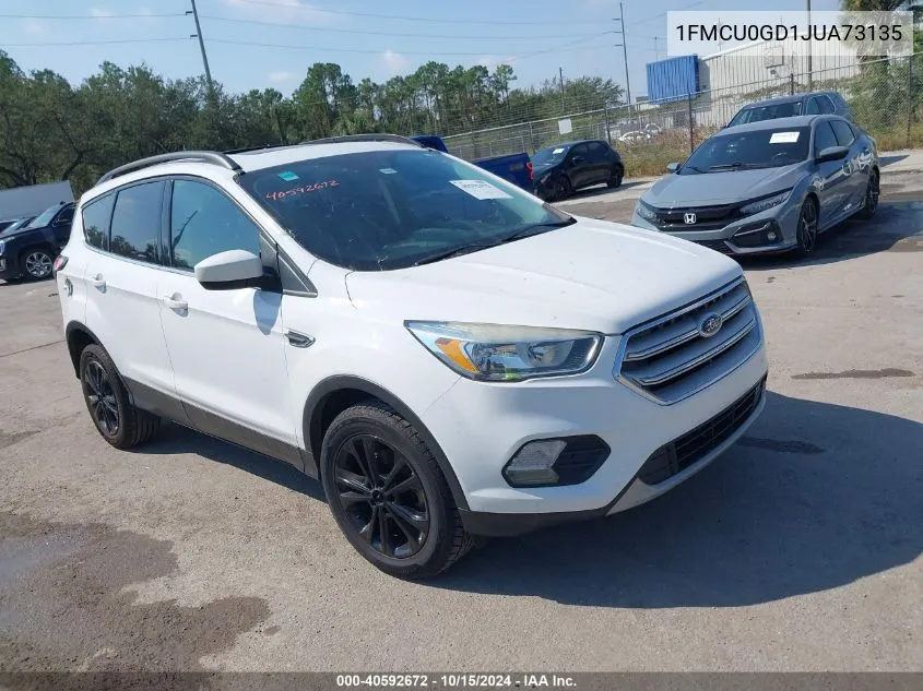 2018 Ford Escape Se VIN: 1FMCU0GD1JUA73135 Lot: 40592672