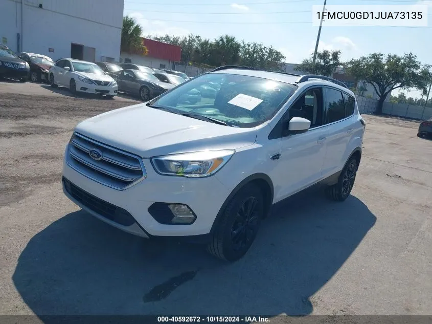 2018 Ford Escape Se VIN: 1FMCU0GD1JUA73135 Lot: 40592672