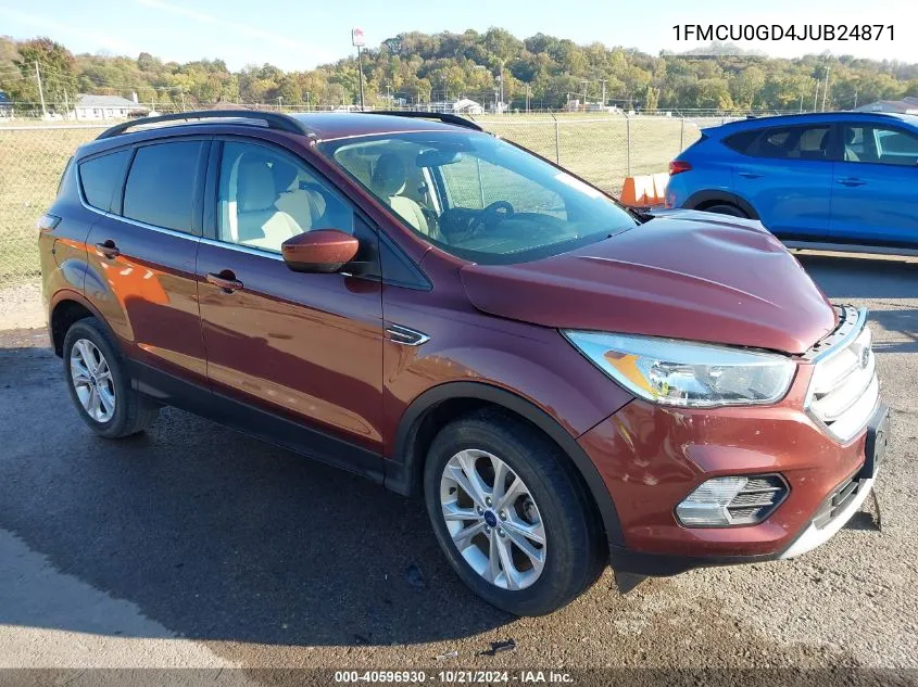 2018 Ford Escape Se VIN: 1FMCU0GD4JUB24871 Lot: 40596930