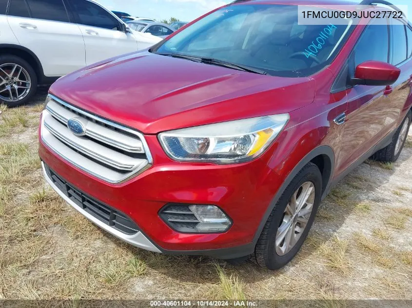 2018 Ford Escape Se VIN: 1FMCU0GD9JUC27722 Lot: 40601104