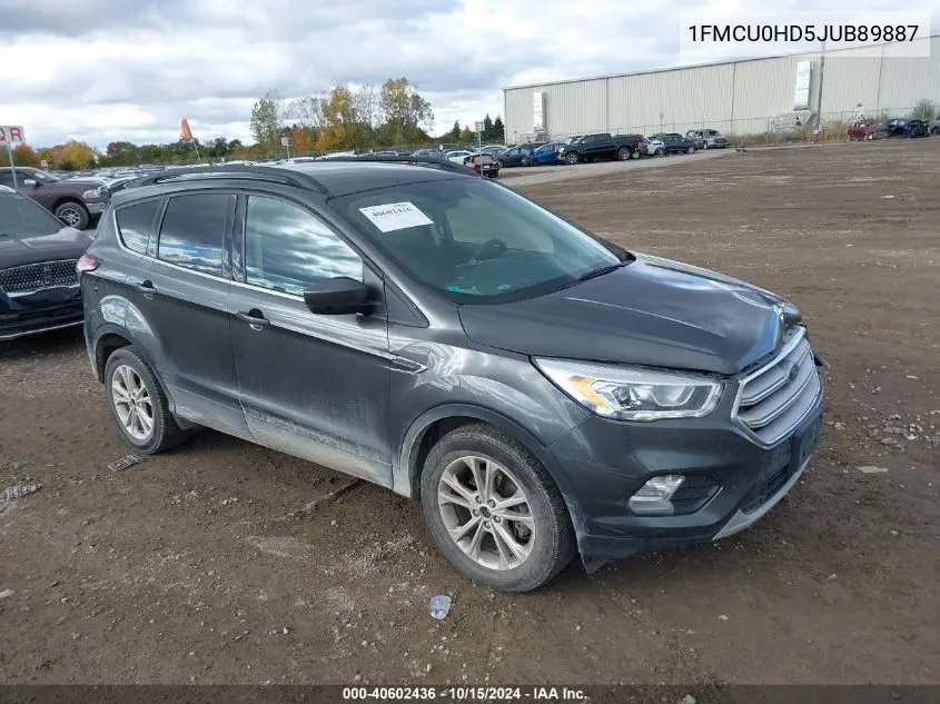 2018 Ford Escape Sel VIN: 1FMCU0HD5JUB89887 Lot: 40602436