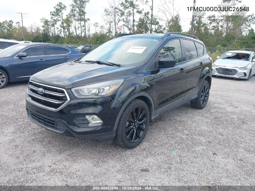 2018 Ford Escape Se VIN: 1FMCU0GD3JUC26548 Lot: 40602890