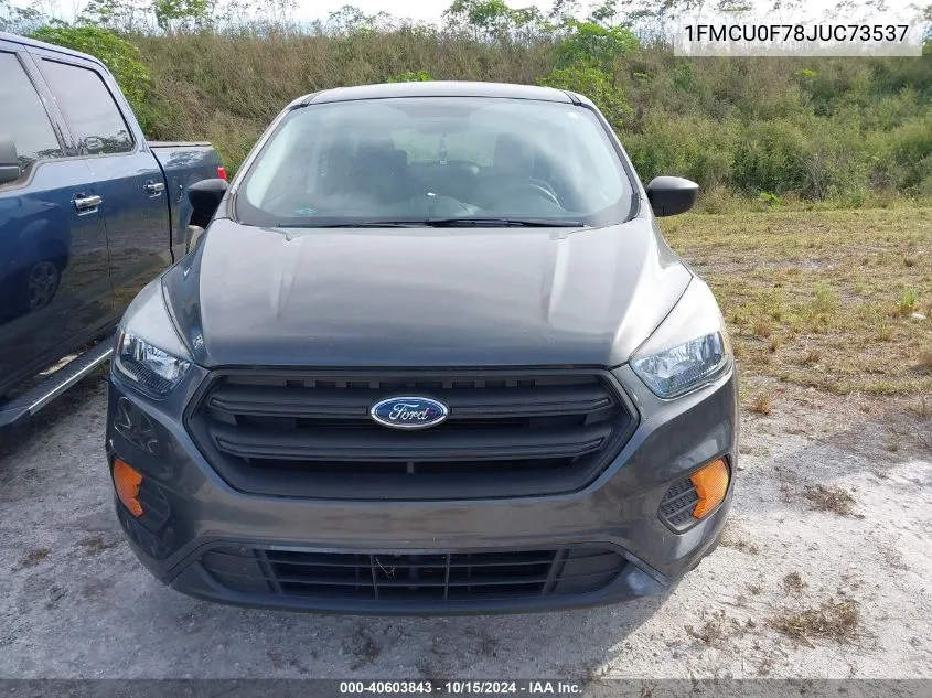 2018 Ford Escape S VIN: 1FMCU0F78JUC73537 Lot: 40603843