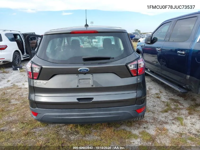 2018 Ford Escape S VIN: 1FMCU0F78JUC73537 Lot: 40603843