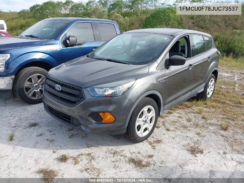 2018 Ford Escape S VIN: 1FMCU0F78JUC73537 Lot: 40603843