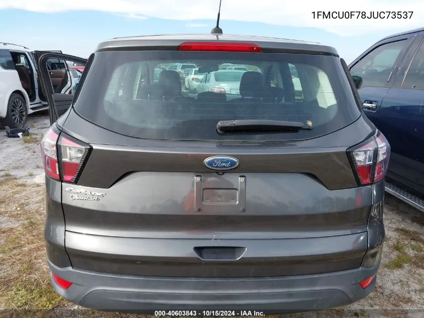 2018 Ford Escape S VIN: 1FMCU0F78JUC73537 Lot: 40603843