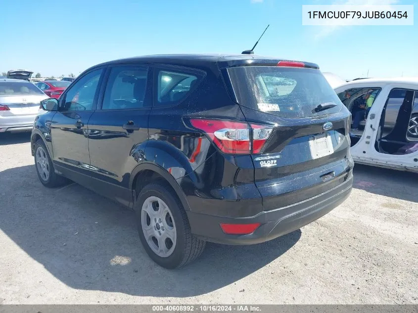 2018 Ford Escape S VIN: 1FMCU0F79JUB60454 Lot: 40608992