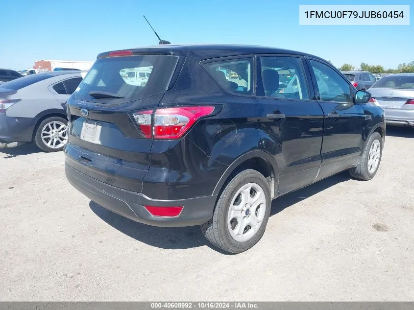 2018 Ford Escape S VIN: 1FMCU0F79JUB60454 Lot: 40608992