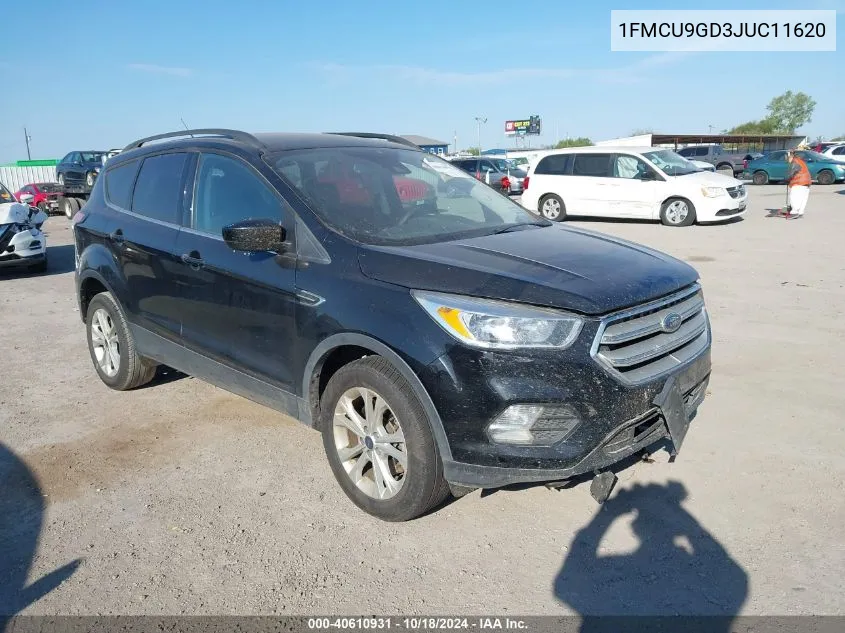 2018 Ford Escape Se VIN: 1FMCU9GD3JUC11620 Lot: 40610931