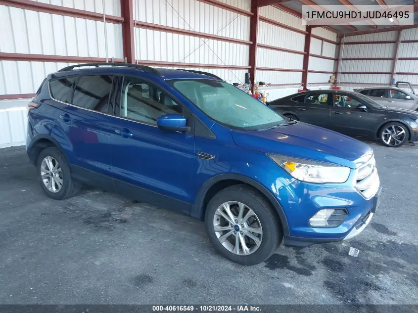 2018 Ford Escape Sel VIN: 1FMCU9HD1JUD46495 Lot: 40616549