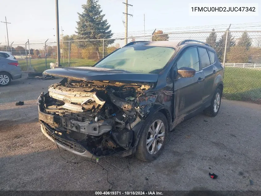 2018 Ford Escape Sel VIN: 1FMCU0HD2JUC47342 Lot: 40619371