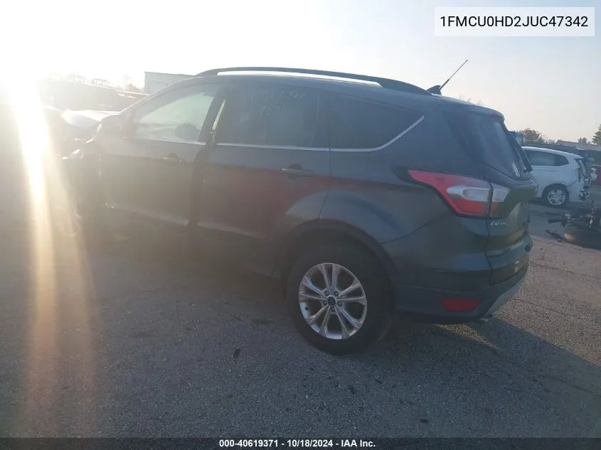 2018 Ford Escape Sel VIN: 1FMCU0HD2JUC47342 Lot: 40619371