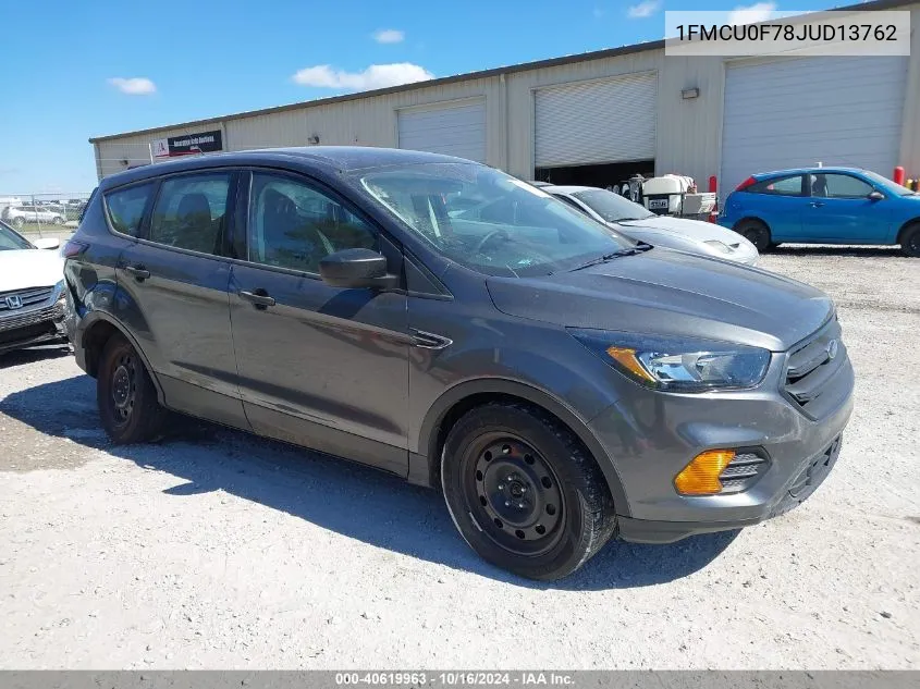 2018 Ford Escape S VIN: 1FMCU0F78JUD13762 Lot: 40619963