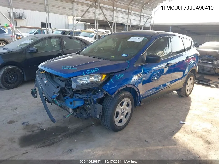 2018 Ford Escape S VIN: 1FMCU0F70JUA90410 Lot: 40620871