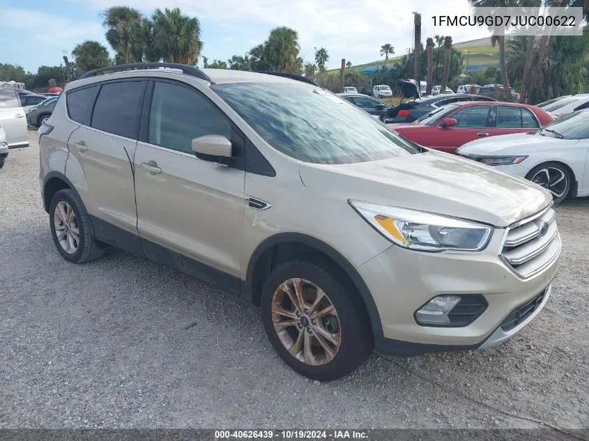 2018 Ford Escape Se VIN: 1FMCU9GD7JUC00622 Lot: 40626439