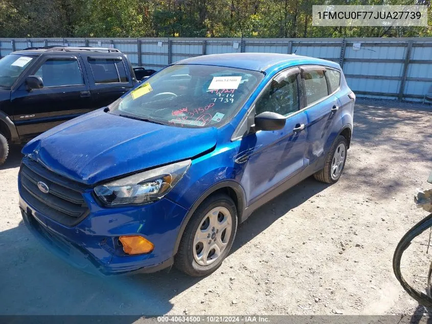 2018 Ford Escape S VIN: 1FMCU0F77JUA27739 Lot: 40634500