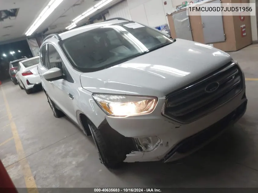 2018 Ford Escape Se VIN: 1FMCU0GD7JUD51956 Lot: 40635683