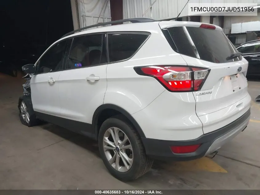 2018 Ford Escape Se VIN: 1FMCU0GD7JUD51956 Lot: 40635683