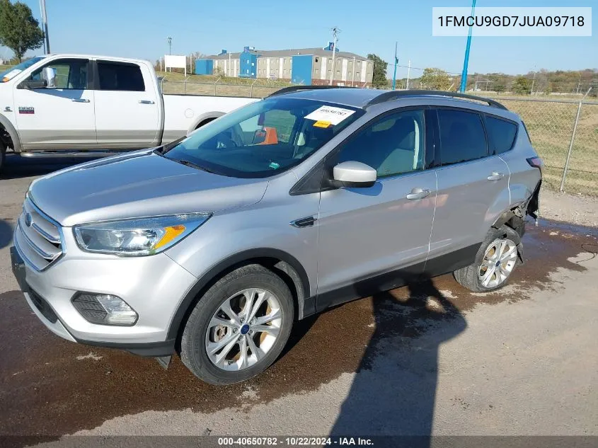 2018 Ford Escape Se VIN: 1FMCU9GD7JUA09718 Lot: 40650782